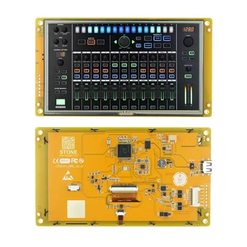 SCBRHMI - Полноцветная 7-дюймовая Интеллектуальная плата HMI с сенсорным экраном UART TFT LCD Модуль, Совместимый с Arduino