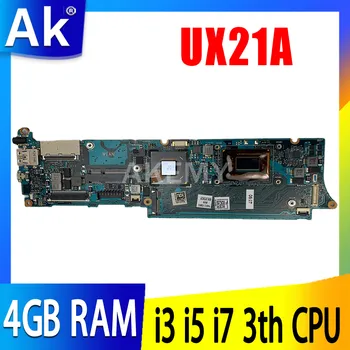 Материнская плата UX21A i3-3th Gen i5-3th Gen i7-3th Gen Процессор 4 ГБ оперативной памяти для ASUS UX21 UX21A Материнская плата ноутбука