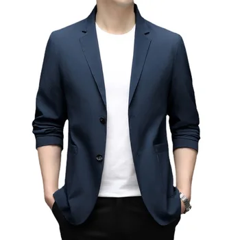 5065-2023, новый маленький костюм, мужская корейская версия приталенного костюма, мужской молодежный пиджак