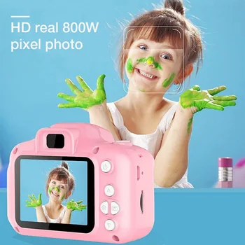 Детская камера Мини Цифровая Винтажная Камера Развивающие Игрушки Детская Проекционная видеокамера 1080P Для фотосъемки на открытом воздухе Детские игрушки Подарки