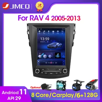 JMCQ 2 Din Android 11 Автомобильный радиоприемник, мультимедийный видеоплеер для Toyota RAV4 RAV 4 2005-2013 4G Carplay Стерео 2 din
