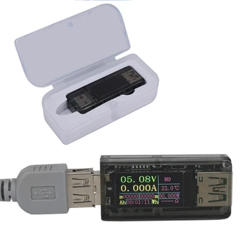 USB-измеритель напряжения и тока, высокоточный детектор, дисплей для определения температуры зарядки мобильного телефона через USB, мощности