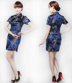 2019 Новое Летнее Винтажное китайское женское платье чонсам Ципао для новогодней вечеринки, сексуальные вечерние платья chi-pao