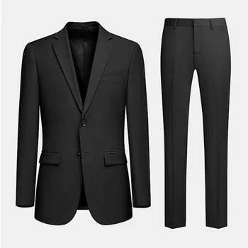 6093-Мужской костюм, мужской пиджак, приталенное профессиональное платье для отдыха делового формата
