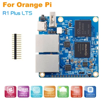 1 Комплект Для Orange Pi R1 Plus LTS Плата разработки 1 ГБ DDR3 Rockchip RK3328 Плата разработки + 13 контактных разъемов