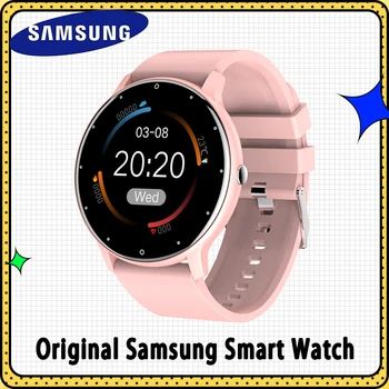 Samsung Smart Watch Женские Спортивные Фитнес-часы с Полным сенсорным экраном IP67 Водонепроницаемые Bluetooth для Android iOS Монитор сердечного ритма