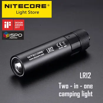 NITECORE LR12 ультра яркий мини-фонарик 2 в 1 кемпинговый фонарь прожектор многоцелевой светодиодный EDC поисковый фонарик 1000 Люмен