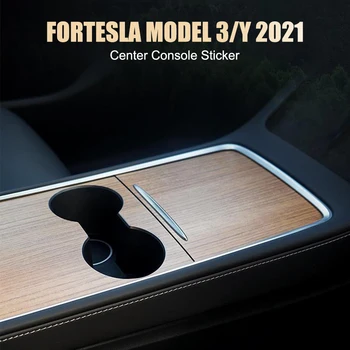 Для Tesla модель 3 модель Y 21-22 Внутренняя отделка центральной консоли автомобиля наклейка на центральную панель управления мульти стильная пленка ПВХ