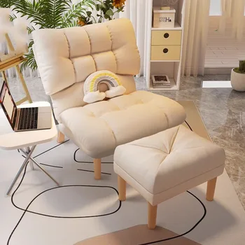 Современные кожаные кресла для гостиной, Белые Дизайнерские кресла для макияжа, Мебель для гостиной в скандинавском минималистичном стиле Poltrone Da Salotto