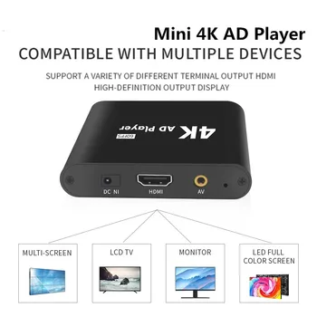 Мини Медиаплеер 1080P Mini HDD Media Box TV Box Видео Мультимедийный Плеер Full HD С устройством чтения карт SD MMC 100 Мбит/с AU EU US Plug