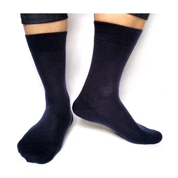 Брендовые мужские зимние деловые носки из сетчатого дышащего высококачественного хлопка, модные мужские модельные носки для кожаной обуви