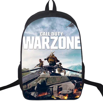 Большие рюкзаки с принтом Call Of Duty Warzone, двухслойные школьные сумки для мальчиков-подростков, повседневная сумка для ноутбука, рюкзак для путешествий